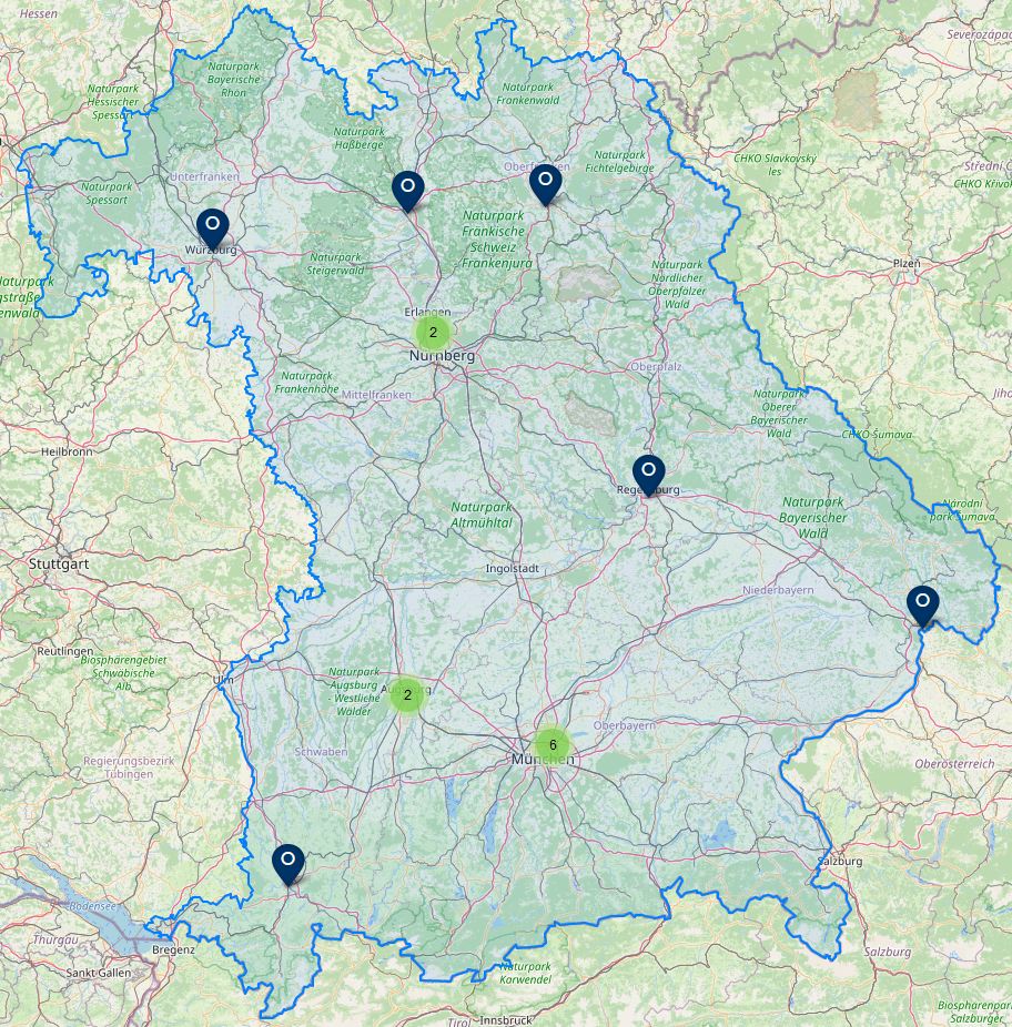 Link zur FDM-Servicelandkarte Bayern