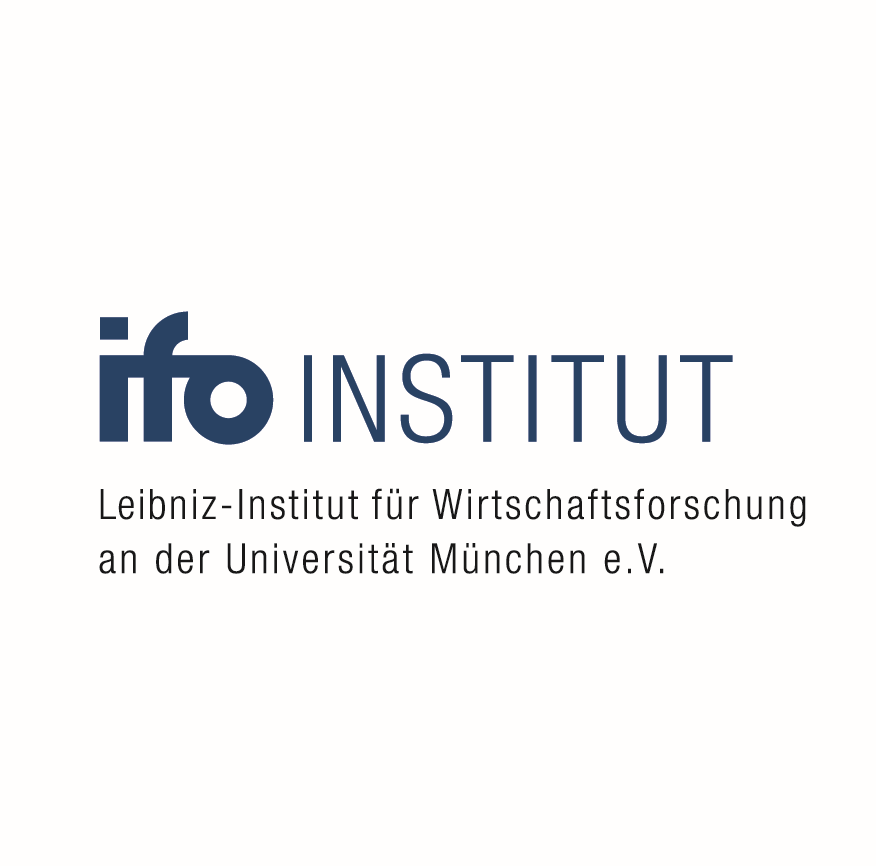 Logo des ifo-Instituts, dem Leibniz-Institut für Wirtschaftsforschung an der Universität München.